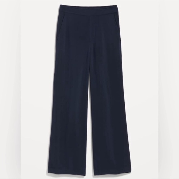 NWT! Navy High-Waisted Playa Soft-Spun Wide-Leg Pants - Multiple Sizes🛝 - Picture 4 of 12